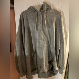 Gray Hooded Sweatshirt